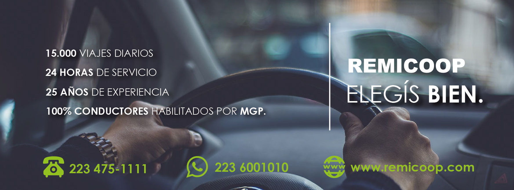 👉 Pedí tu remis por WHATSAPP 📲